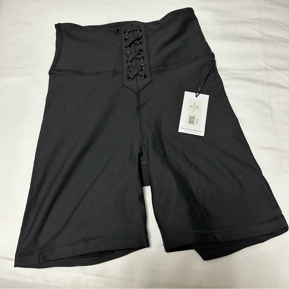 Lace up Biker Shorts - WWW